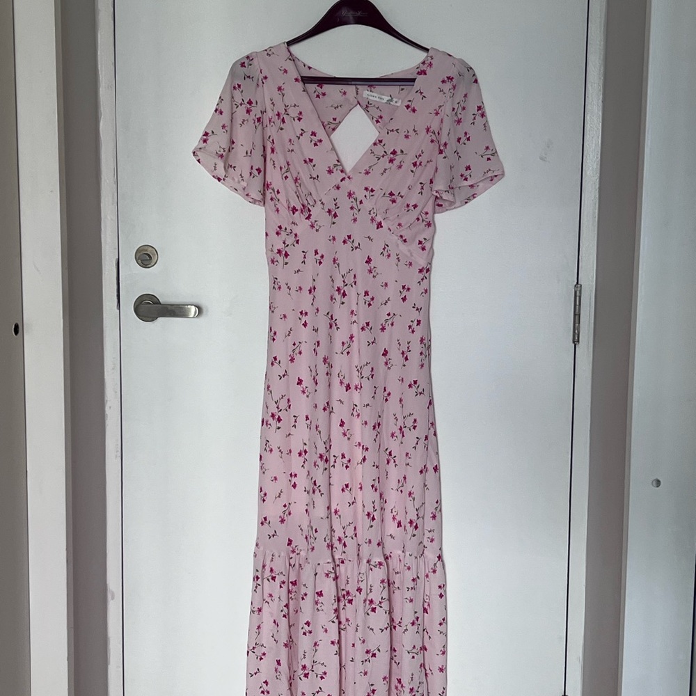 Altar'd State Pink Floral Maxi Dress